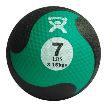 Fabrication Enterprises CanDo Firm Medicine Ball, 7 lb., 9" Diameter, Green 454271